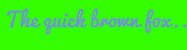 Image with Font Color 7093DB and Background Color 33FF00